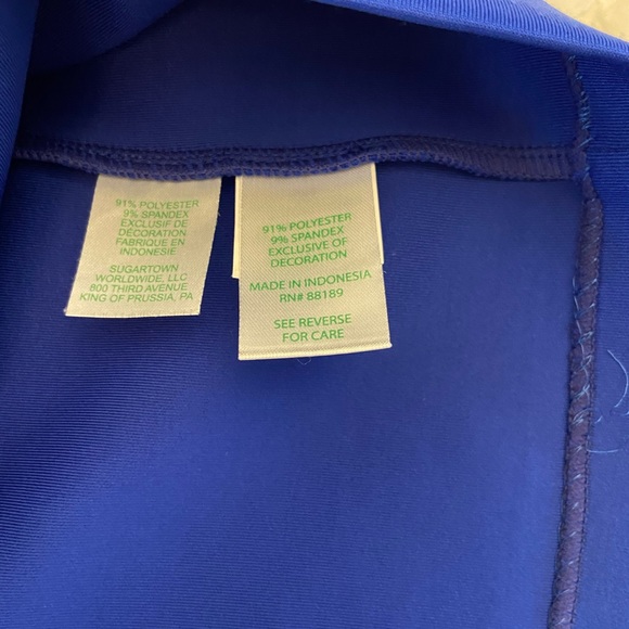 Lilly Pulitzer cobalt party dress w/ gold detail - Picture 8 of 8